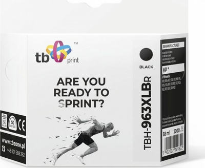 Kasetë boje TB Print 963XLBR e zezë, që shkon me HP OfficeJet Pro 9020