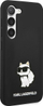 Mbrojtëse telefoni Karl Lagerfeld Choupette NFT, për Samsung Galaxy S24, silikon i lëngshëm, e zezë