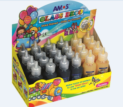 Bojë konturi për xham Amos GD22D24BG, 10 ml