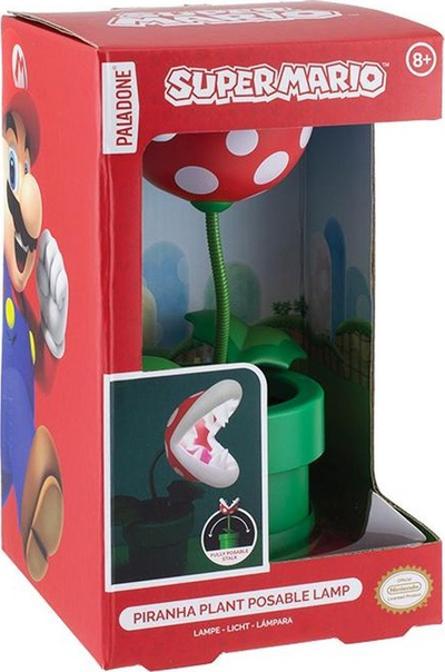 Декоративна ламба Paladone Super Mario Piranha Plant, USB, многубојна