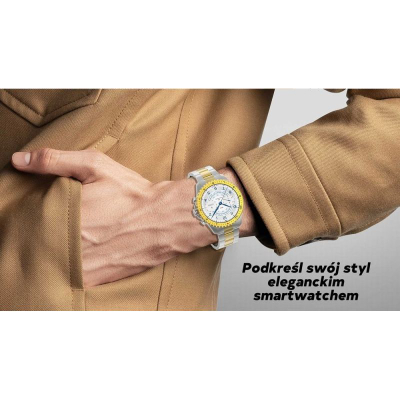 Smartwatch Gravity GT16-2, 1.43", matje presioni gjaku, i zi