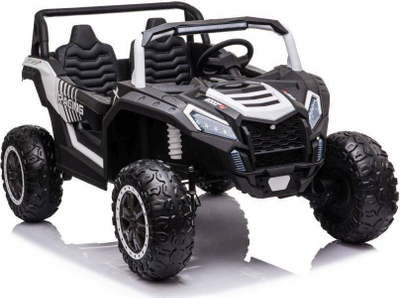 Makina elektrike për kalamaj Lean Toys A032, 4x200W, sedilje lëkure, me telekomandë, e zezë