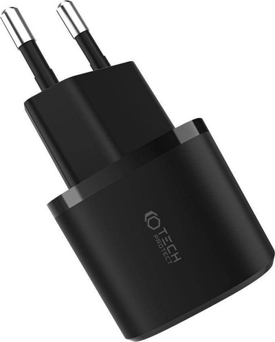 Karikues muri Tech-Protect THP1555, 1x USB-A, 1x USB-C, 3A, i bardhë