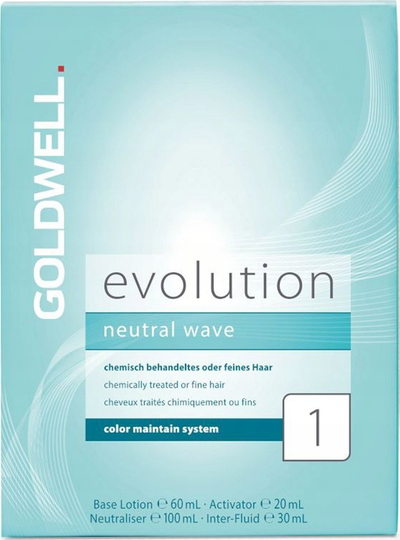 Set permanent për flokë Goldwell Evolution 1, ondulim neutral, për flokë normalë dhe të hollë