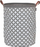 Shportë rrobash Sealskin Laundry Basket Diamonds, 60L, me doreza, gri me figura