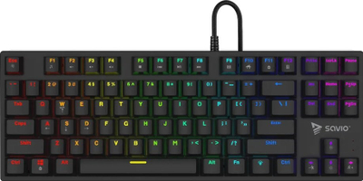 Tastierë mekanike Savio Tempest X2, RGB, Outemu Brown, me kabllo