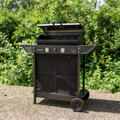 Grill me gaz Campingaz Xpert 200 LXD, 2 djegësa, sipërfaqe pjekje 1800 cm², gri
