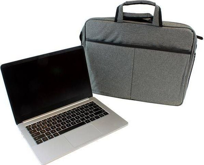 Çantë laptopi TR1A, 15.6", me rrip shpatull, gri