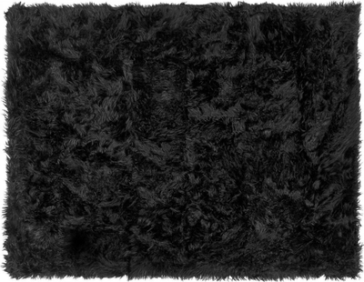 Mbulesë krevati DELICE Fabric, 150 x 200 cm, gëzof akrilik, e zezë