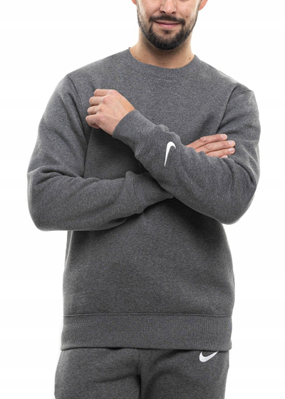 Bluzë sportive Nike Park 26 Fleece Crew Swoosh IO9039-071 për burra, masa M, gri