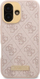Guaskë telefoni Guess 4G Logo Plate MagSafe për iPhone 16 Plus 6.7", hardcase, rozë