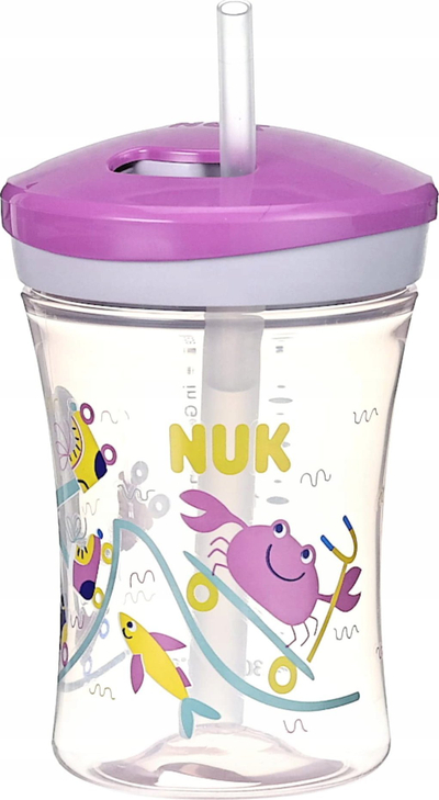 Сет чаша за учење NUK Learn to Drink за деца, без истекување, розова