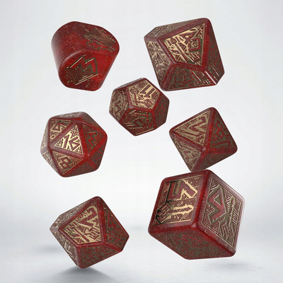 Zarë RPG Q-Workshop Dwarven Gems, set zare, shumëngjyrëshe