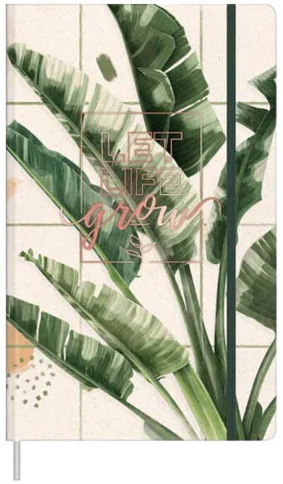 Fletore planifikimi Notebook Planner Banana Leaves, A5, 80 faqe, me vija