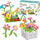 Set lodër edukative Bloques Construction Flower, 99 copa, shumëngjyrëshe
