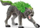 Figurine Schleich Eldrador Creatures Granite Wolf, plastikë, gri jeshile