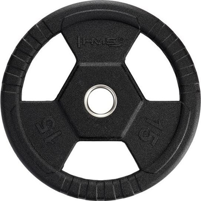 Disk olimpik HMS TOH15, 15kg, vrimë 51mm, i zi