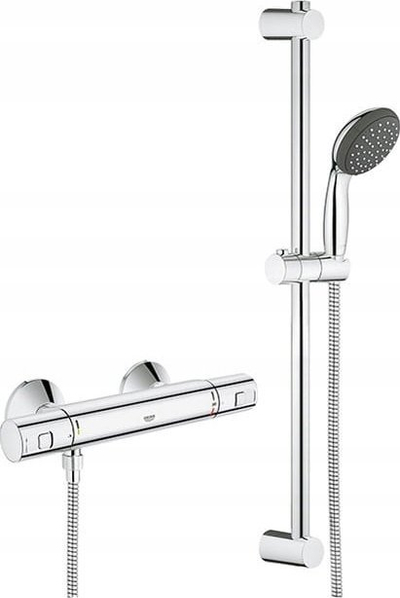 Set dushi Grohe Precision Start 34597000, bateri termostatike, montim n’mur, krom