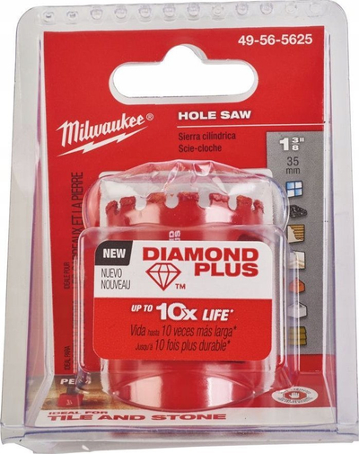 Sharrë rrethore Milwaukee Diamond Max, 1-3/8", grit diamant, e kuqe