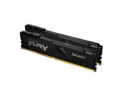 RAM Kingston Fury Beast, 32GB DDR4 2666MHz CL16, kit 2x16GB DIMM, e zezë