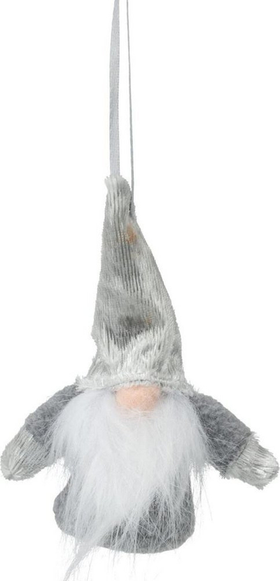 Zbukurim varëse Santa Claus Home and Styling, 11cm, plastik, gri