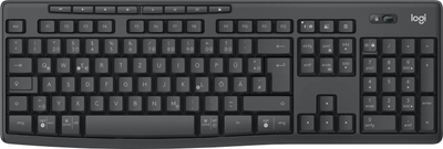 Set tastierë dhe mi Logitech MK370 for Business, wireless, klik i qetë, ngjyrë e zezë