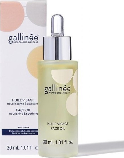 Vaj fytyre Gallinee Microbiome Skincare Nourishing Oil, me prebiotikë dhe postbiotikë, 30 ml