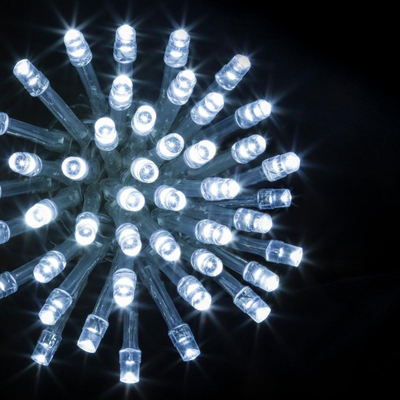 Garlandë dritash LED programmable, 10m, 100 LED, e bardhë e ftohtë