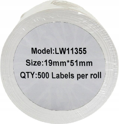 Etiketa vetëngjitëse PRISM LW 11355, 19 x 51 mm, 500 copë, të bardha