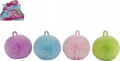 Top antistres Toys Amsterdam Squeeze Ball Fluffy Junior, 9 cm, silikon, jeshil