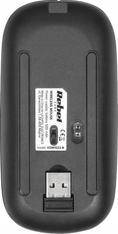 Mашина без жица Rebel WM210, 2.4GHz, 3 нивоа DPI, црна