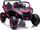 Makina elektrike për fëmijë UTV A032, 24V 800W, me telekomandë, rozë
