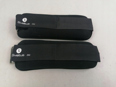 Тегови за зглоб Sveltus SKO Lycra Weighted Cuffs 0944, сет 2x2kg, црна