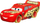 Метална играчка автомобил Disney Pixar Cars Night Racing, свети во темно, повеќебоен