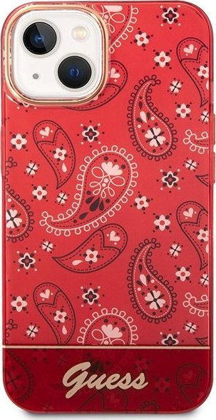 Futrollë telefoni Guess GUHCP14MHGBNHR për iPhone 14 Plus, Bandana Paisley, e kuqe