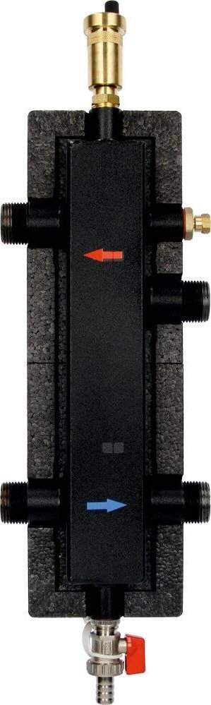 Kolektor hidraulik CONCEPT ZHN 60 DN 25, me izolim, me ajrosës automatik, gri
