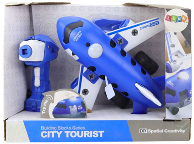 Aeroplan lodër me komandë në dorë RC Screwdriver, 2 në 1, me drita, blu