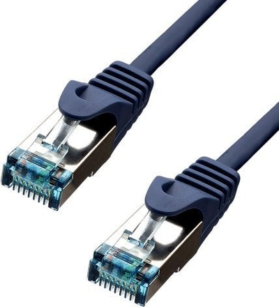 Kabllo rrjeti ProXtend S/FTP CAT6A, 0.5m, LSZH, blu