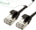 Kabllo rrjeti Roline Patch Cable, Cat6a U/FTP, 0.15m, e zezë