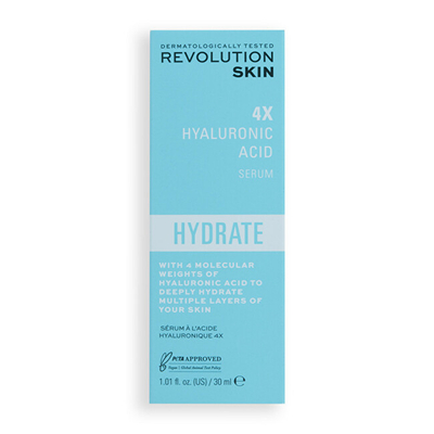 Serum për fytyrë Revolution Skincare Hydrate 4X, 30 ml
