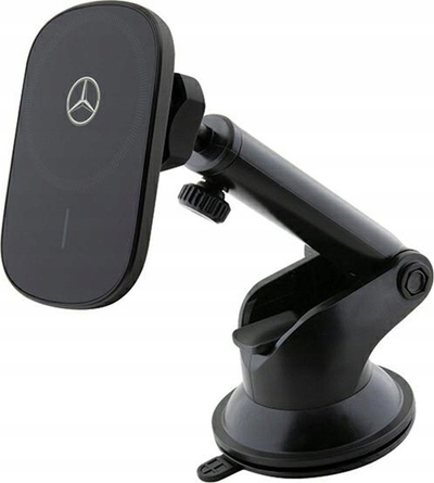 Mbajtës telefoni me karikim wireless Mercedes MEWCCGSLK, 15W, për grilë ajri dhe xham, i zi