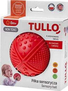 Top sensorik Tullo, 4 lloje relievi, i kuq