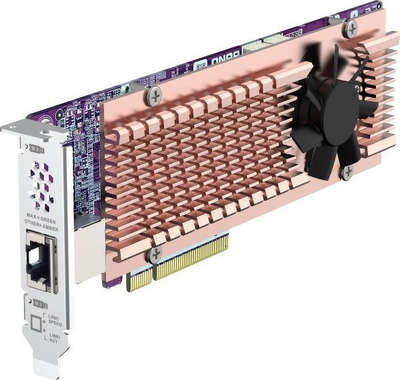Kartë rrjeti QNAP QM2-2P410G1T, PCIe, 10GbE RJ-45, bakër