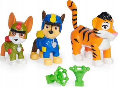 Set figurina Paw Patrol Jungle Pups Chase Tracker Tiger, 5 cm, shumëngjyrësh