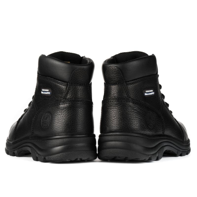 Работни обувки Skechers Workshire M 77009EC, челична капа, кожа, црни
