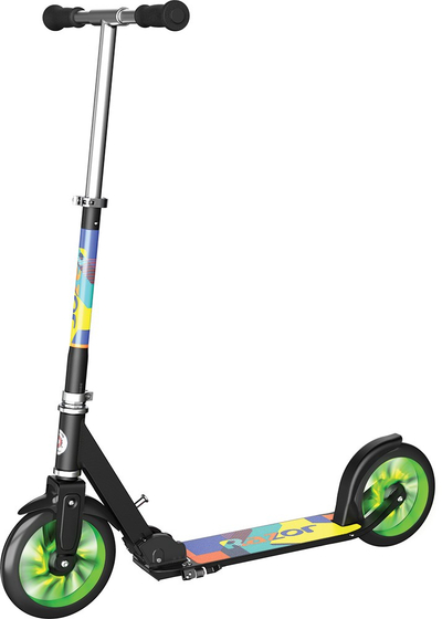 Trotinet Razor A5 Lux Light UP Jr 13073033, rrota 20 cm, alumini, gri