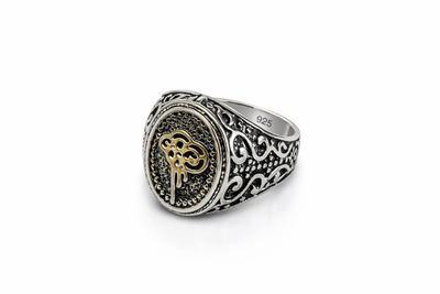 Unazë Silver 925 me Simbol Osman – Stil Tradicional dhe Elegant