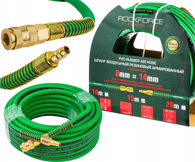 Zorrë pneumatike Rockforce RF, 15m 8x14, me kuplunga të shpejta