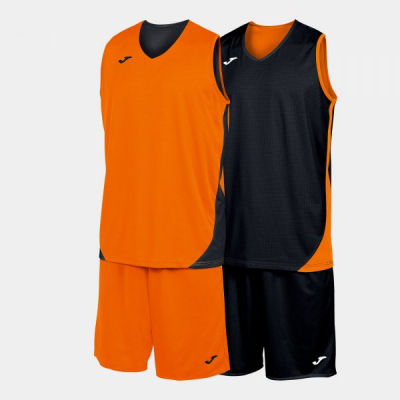 Спортски сет Joma Pack Reversible Kansas, без ракави, двостран, портокалов и црн