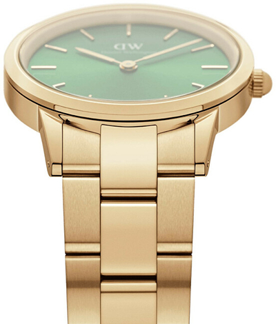 Orë për femra Daniel Wellington Iconic Link Emerald, e artë